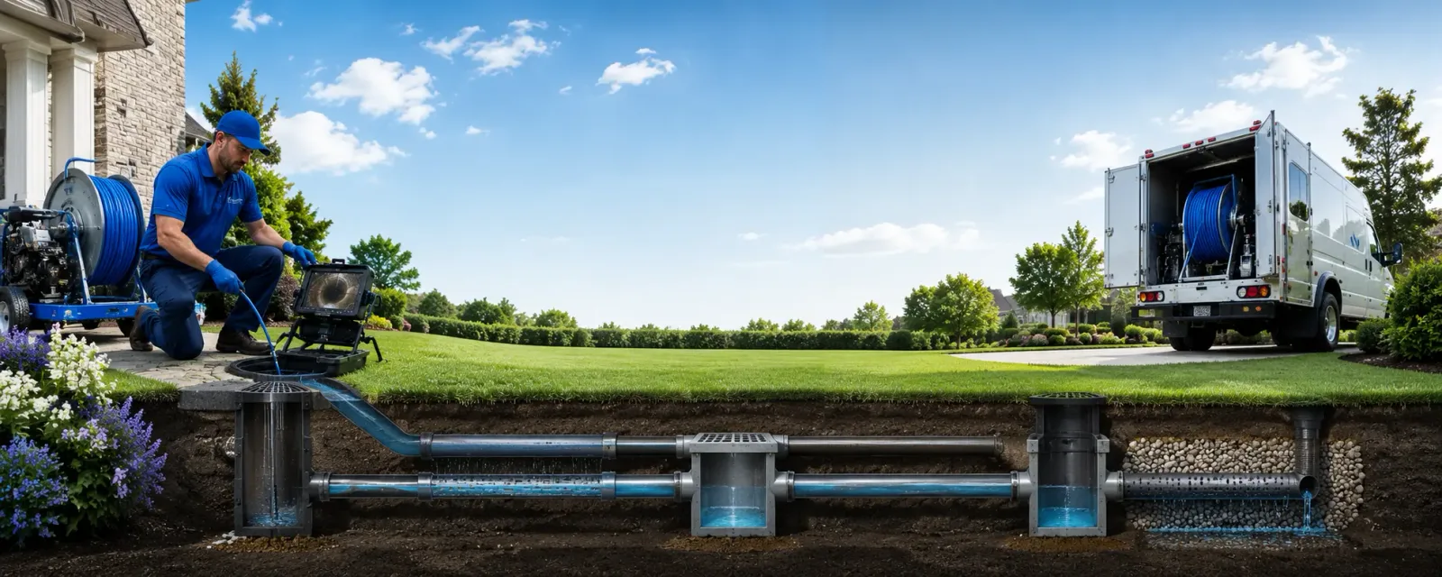 Outdoor drain cleaning information for Easton, TX